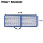 Allextreme EXBL423 24W 42 LED Fog Light Waterproof Flood Lamp with Mounting Brackets for Truck, Jeeps & Cars (White and Yellow, 2 PCs)