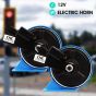 AllExtreme EXEH01 Electric Horn with Siren Sound Level 12V, Low Tone & High Tone For Car, Motorcycle, SUVs & Truck (Blue, Pack of 2)