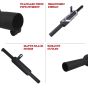 AllExtreme EXBS03 Exhaust Silencer Modern Style Metal Iron Material with Durable & Sturdiness Compatible for Royal Enfield BS3 Model Bullet (Black)