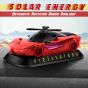 AllExtreme EXDAF02 Solar Powered Natural Aromatherapy Air Freshener Car Shape Perfume Ornament Eliminates Bad Odors Perfect For Automobiles Offices & Homes (1 Pc, Red)