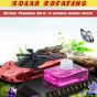 AllExtreme EXDAF02 Solar Powered Natural Aromatherapy Air Freshener Car Shape Perfume Ornament Eliminates Bad Odors Perfect For Automobiles Offices & Homes (1 Pc, Red)