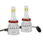 AllExtreme HYPERDRIVE LED Headlight Conversion Kit 75W Car Headlamp 6000K Super Bright White Beam Replaces Halogen,HID Waterproof LED Fog lamp Bulbs (1 Year Warranty,H8-H11)