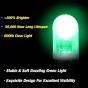 Allextreme EXGT10 Universal T10 LED Parking Light Super Bright Interior Pilot License Plate Dome Indicator Lamp Bulb for Car Bike and Motorcycle (Green)