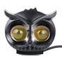 Allextreme EXS202 20W LED Owl Metal Fog Light High Brightness 2 LED Headlamp Bulb for Bikes, Motorcycles & Cars (1Pc, Yellow & White)