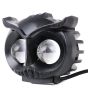 Allextreme EXS202 20W LED Owl Metal Fog Light High Brightness 2 LED Headlamp Bulb for Bikes, Motorcycles & Cars (1Pc, Yellow & White)