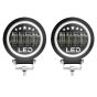 Allextreme EX27FW2 4 LED Headlight Lamp Universal Waterproof Off Road Driving CREE LED Fog Light with Mounting Brackets for Bike and Cars (27W, Blue & White, Pack of 2)