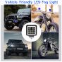 Allextreme EX27VF2 6 LED Headlight Lamp Universal Waterproof Off Road Driving CREE LED Fog Light with Mounting Brackets for Bike and Cars (27W, Blue & White, Pack of 2)