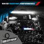 Allextreme EX1LT60 60 LED FOG Light Bar Tricolour Off Road Driving Flood and Spot Combo Lamp for Jeep ATV SUV Truck Car Boat (24W, Red, Blue and White,1 PC)