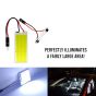 Allextreme EXSDM01 32 SMD Universal Car Interior Super Bright Roof Light Reading Dome Bulb Lamp with Festoon Holder (1.6W, White,1 Pc)