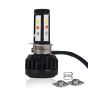 AllExtreme EX9Y4B1 4 Side LED Headlight Bulb with Cooling Fan and Canbus Head lamp Conversion Kit for Bike Car SUV and Motorcycles (40W, White Blue and Red)