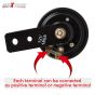 AllExtreme EXAHB1 TT Air Horn Siren Waterproof Super Loud Electric Honk for Car Bike Vans Motorcycle Boat Siren (12V, Black, 1 PC)