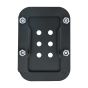 AllExtreme Bike Stand Extender Pad CNC Foot Side Kickstand Enlarger Extension Compact Support Plate Compatible with Royal Enfield Interceptor 650 (Black)