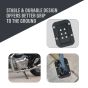 AllExtreme Bike Stand Extender Pad CNC Foot Side Kickstand Enlarger Extension Compact Support Plate Compatible with Royal Enfield Interceptor 650 (Black)