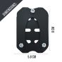 AllExtreme Bike Stand Extender Pad CNC Foot Side Kickstand Enlarger Extension Compact Support Plate Compatible with Royal Enfield Classic 350 (Black)