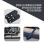 AllExtreme Bike Stand Extender Pad CNC Foot Side Kickstand Enlarger Extension Compact Support Plate Compatible with Royal Enfield Classic 350 (Black)