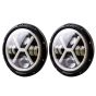 Allextreme 7 Inch Round Headlight with Full Ring 3 Color DRL Angel Eyes & Hi/Low Beam Compatible with Royal Enfield, Jeep & Harley Davidson (Pack of 2)