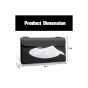 AllExtreme EXCTH01B PU Leather Car Sun Visor Tissue Holder Napkin Organizer Storage Bag for SUV (22.86x12.7cm)
