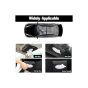 AllExtreme EXCTH01B PU Leather Car Sun Visor Tissue Holder Napkin Organizer Storage Bag for SUV (22.86x12.7cm)
