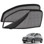 AllExtreme EXCBMC2 Car Blind Breathable Sun Shades for Front & Rear Glass Mesh Curtain Glare Reduction Net Pullover UV Protection Compatible with Maruti Celerio (Black, Pack of 4)