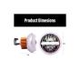 Allextreme Car Projector Lamp LED 1200LM Headlight 12 Watt Driving Headlamp High Low Beam Chip Multicolour DRL Fog Light for SUVs Trucks Sedans Motorcycle