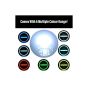 Allextreme Car Projector Lamp LED 1200LM Headlight 12 Watt Driving Headlamp High Low Beam Chip Multicolour DRL Fog Light for SUVs Trucks Sedans Motorcycle
