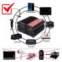 AllExtreme EXPINT02 200W Heavy Duty Portable Power Inverter 1 USB Port Charging DC to AC Output Socket with Cooling Fan for Laptops Smartphones Lights Car Gadgets Camping Equipment Vehicle Electronics