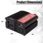 AllExtreme EXPINT02 200W Heavy Duty Portable Power Inverter 1 USB Port Charging DC to AC Output Socket with Cooling Fan for Laptops Smartphones Lights Car Gadgets Camping Equipment Vehicle Electronics