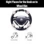 AllExtreme EXSKSB01 Universal Car Steering Wheel Knob Spinner for All Cars Power Handle SUV Rotation Booster (Silver & Black)