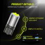 Allextreme EXLB001 Universal T10 LED Parking Light 4 SMD Bright Interior Lamp Bulb for Automobiles (White, 2 Pcs)