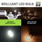Allextreme EXLB001 Universal T10 LED Parking Light 4 SMD Bright Interior Lamp Bulb for Automobiles (White, 2 Pcs)