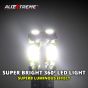 Allextreme EXLB004 Universal T10 LED Parking Light 10 SMD Bright Interior Pilot License Plate Dome Indicator Lamp Bulb for Automobiles (3W, White, 2 Pcs)