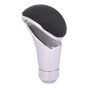 Allextreme EXTGTF1 Gear Shift Knob Manual Automatic Transmission Aluminum Alloy Shifter Stick Lever with Soft Head Grip Compatible with Car Truck SUV (Black & Chrome)