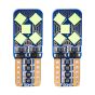 AllExtreme EXLB006 Universal T10 LED Parking Light 10 SMD Bright Interior Pilot License Plate Dome Indicator Lamp Bulb for Automobiles (2W, White, 2 Pcs)