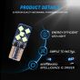 AllExtreme EXLB006 Universal T10 LED Parking Light 10 SMD Bright Interior Pilot License Plate Dome Indicator Lamp Bulb for Automobiles (2W, White, 2 Pcs)