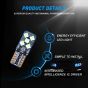 Allextreme EXLB007 Universal T10 LED Parking Light 10 SMD Bright Interior Pilot License Plate Dome Indicator Lamp Bulb for Automobiles (2W, Blue, 2 Pcs)