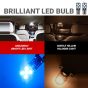 Allextreme EXLB007 Universal T10 LED Parking Light 10 SMD Bright Interior Pilot License Plate Dome Indicator Lamp Bulb for Automobiles (2W, Blue, 2 Pcs)