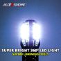 AllExtreme EXLB010 Universal T10 LED Parking Light 24 SMD Bright Interior Pilot License Plate Dome Indicator Lamp Bulb for Automobiles (3W, White, 2 Pcs)