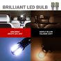 AllExtreme EXLB010 Universal T10 LED Parking Light 24 SMD Bright Interior Pilot License Plate Dome Indicator Lamp Bulb for Automobiles (3W, White, 2 Pcs)