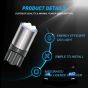 Allextreme EXLB008 Universal T10 LED Parking Light 4 SMD Bright Interior Pilot License Plate Dome Indicator Lamp Bulb for Automobiles (3W, Ice Blue, 2 Pcs)