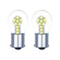 Allextreme EXLB013 LED Bulb Turn Signal Indicator Bright Lamp 18 Smd Chipset License Plate Parking Dome Light for Car Bike and Motorcycle (24W, White, 2 PCS)