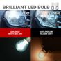 Allextreme EXLB013 LED Bulb Turn Signal Indicator Bright Lamp 18 Smd Chipset License Plate Parking Dome Light for Car Bike and Motorcycle (24W, White, 2 PCS)