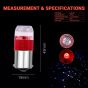 Allextreme EXLB011R LED Bulb Turn Signal Indicator Bright Lamp 6 Smd Chipset License Plate Parking Dome Light for Car Bike and Motorcycle (6W, Red, 2 PCS)
