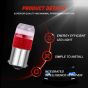 Allextreme EXLB011R LED Bulb Turn Signal Indicator Bright Lamp 6 Smd Chipset License Plate Parking Dome Light for Car Bike and Motorcycle (6W, Red, 2 PCS)