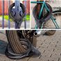 AllExtreme ‎EXCLB01 Cable Bike Lock Anti-Theft Luggage Heavy Duty Secure Locking Chain Ideal for Bikes & Motorcycles with 2 Keys(Black)
