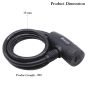 AllExtreme ‎EXCLB01 Cable Bike Lock Anti-Theft Luggage Heavy Duty Secure Locking Chain Ideal for Bikes & Motorcycles with 2 Keys(Black)