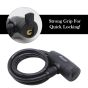 AllExtreme ‎EXCLB01 Cable Bike Lock Anti-Theft Luggage Heavy Duty Secure Locking Chain Ideal for Bikes & Motorcycles with 2 Keys(Black)