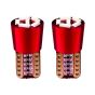 AllExtreme EXLB012 Universal T10 LED Parking Light 6 SMD Bright Interior Pilot License Plate Dome Indicator Lamp Bulb for Automobiles (3W, Red, 2 Pcs)