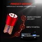 AllExtreme EXLB012 Universal T10 LED Parking Light 6 SMD Bright Interior Pilot License Plate Dome Indicator Lamp Bulb for Automobiles (3W, Red, 2 Pcs)