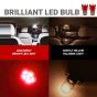 AllExtreme EXLB012 Universal T10 LED Parking Light 6 SMD Bright Interior Pilot License Plate Dome Indicator Lamp Bulb for Automobiles (3W, Red, 2 Pcs)