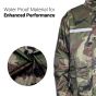 Allextreme Reusable Two-Piece Raincoat With Transparent Face Shield Detachable Hood Two Pockets Carry Pouch Water Resistant Buttoned Rain Jacket (EXMK002-02XXXL)